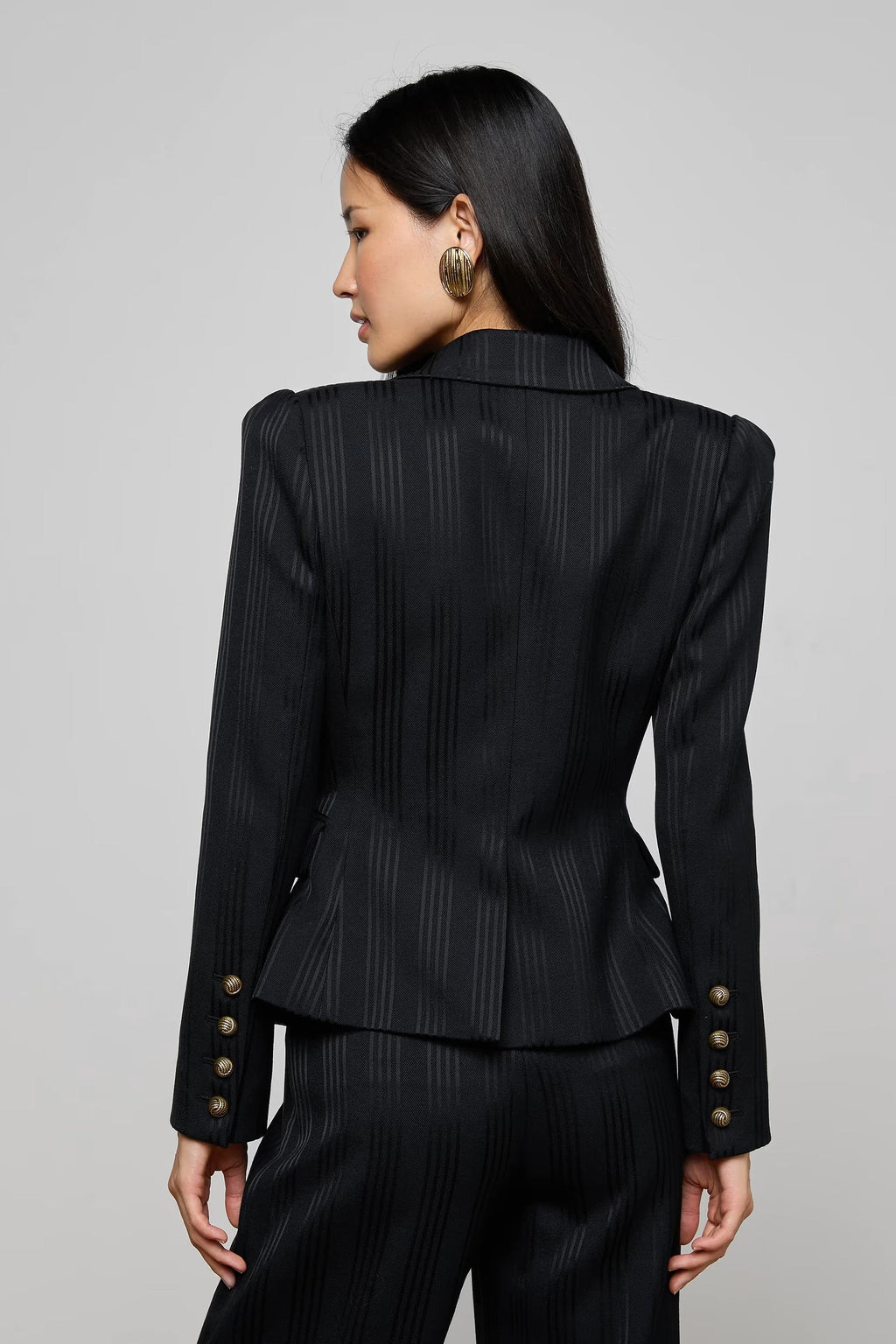 KAISLEY FUR COLLAR BLAZER