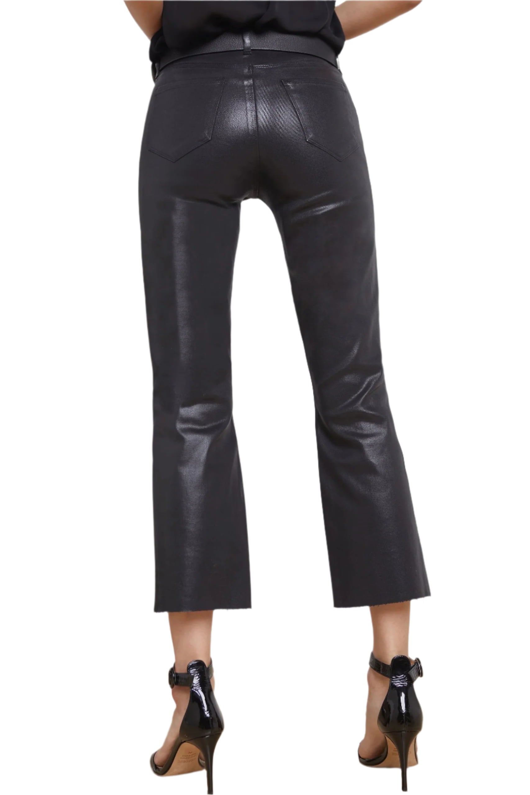 KENDRA CROP FLARE COATED