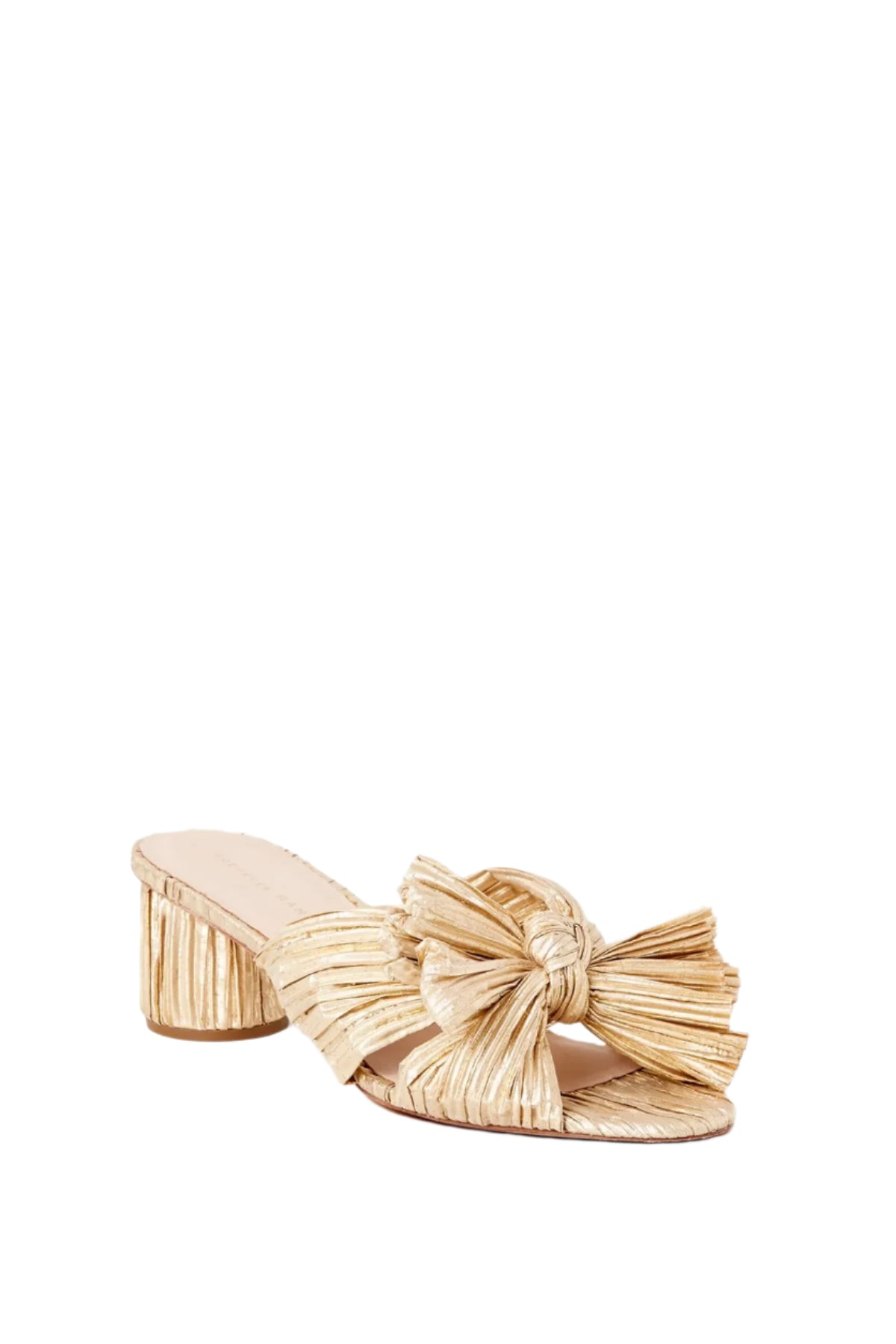 EMILIA PLEATED BOW HEEL
