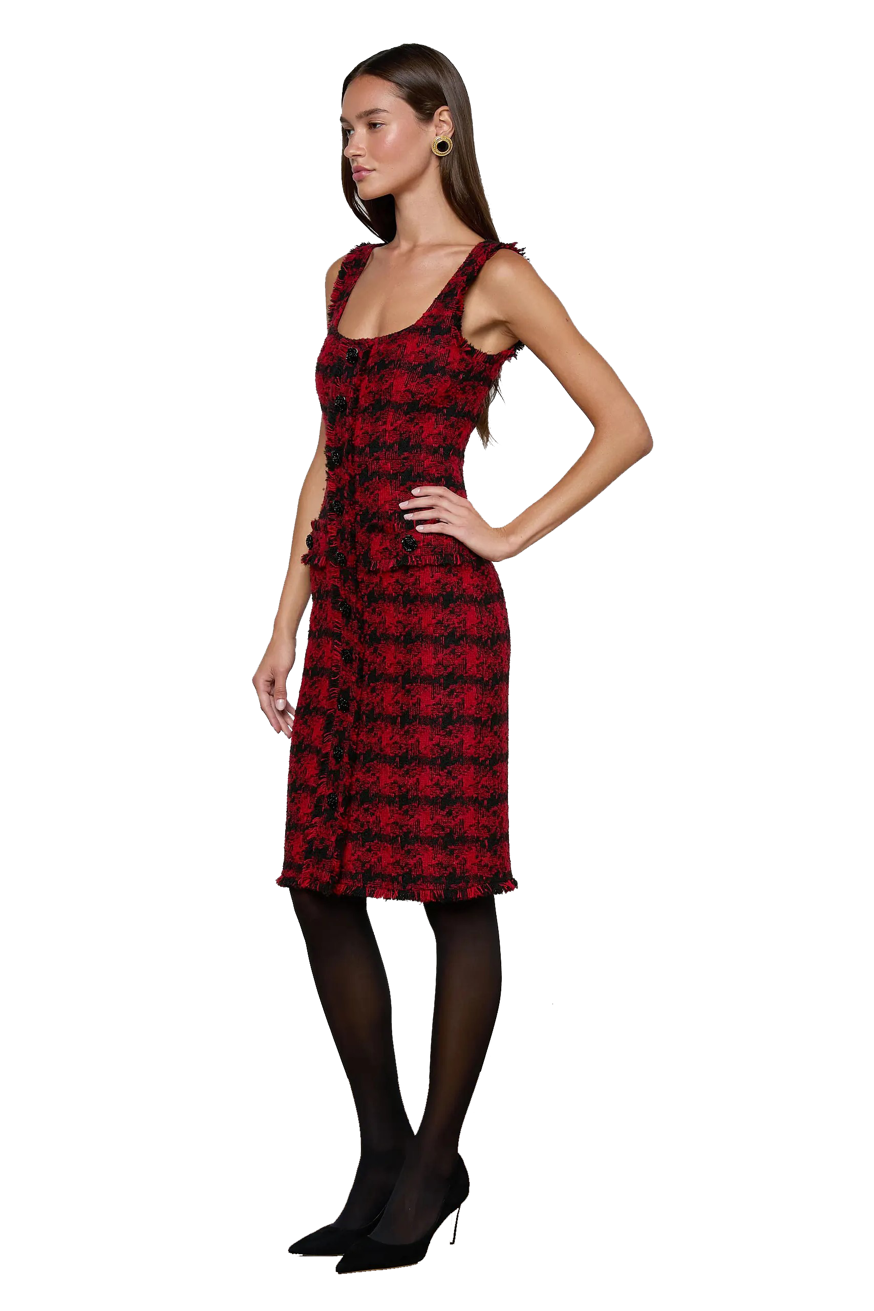 AYA SLVLS MIDI DRESS