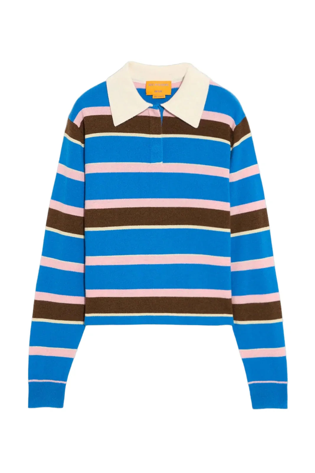 CROPPED STRIPED RUGBY SWEATER