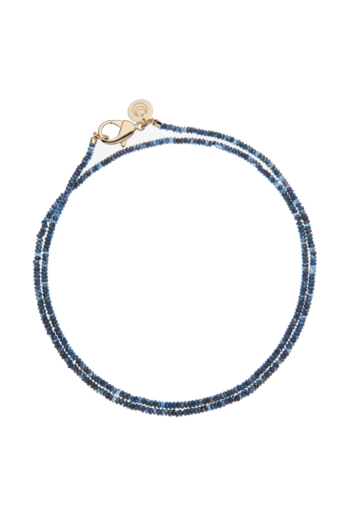 DOUBLE WRAP DIAMOND CUT KYANITE NECKLACE