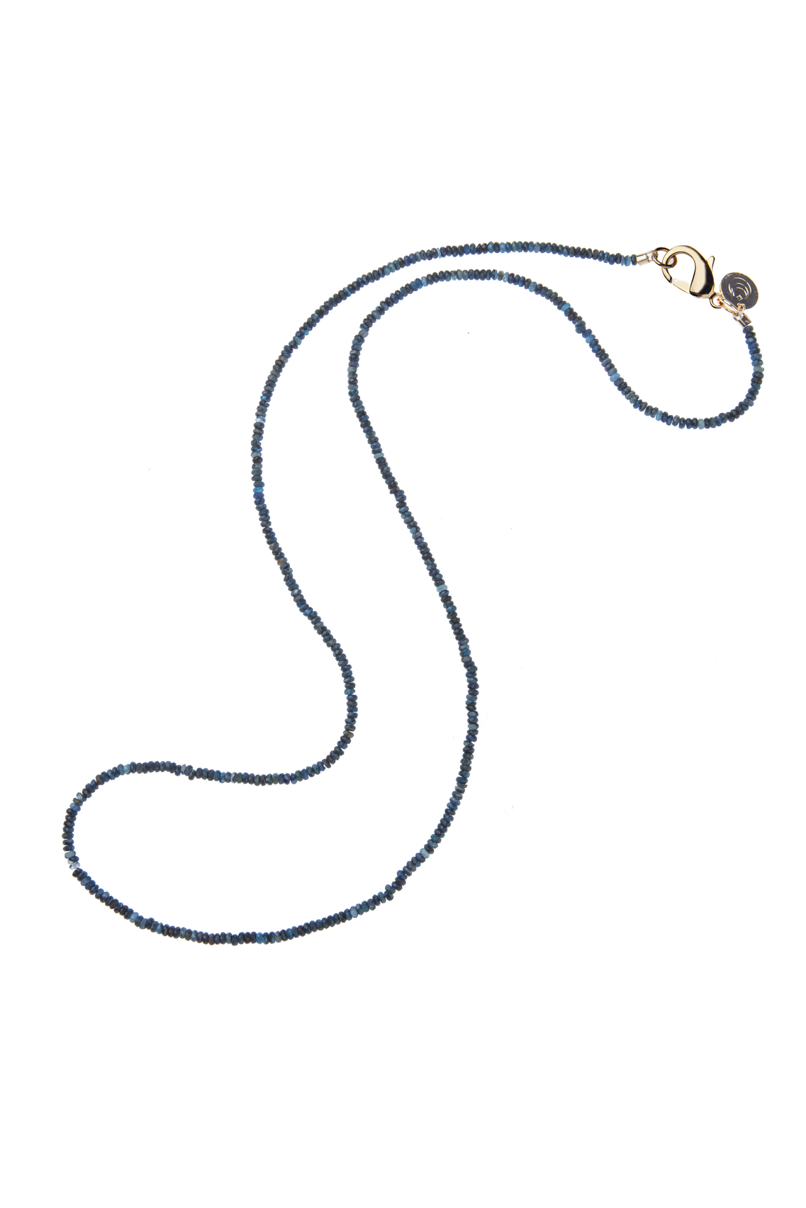 DOUBLE WRAP DIAMOND CUT KYANITE NECKLACE