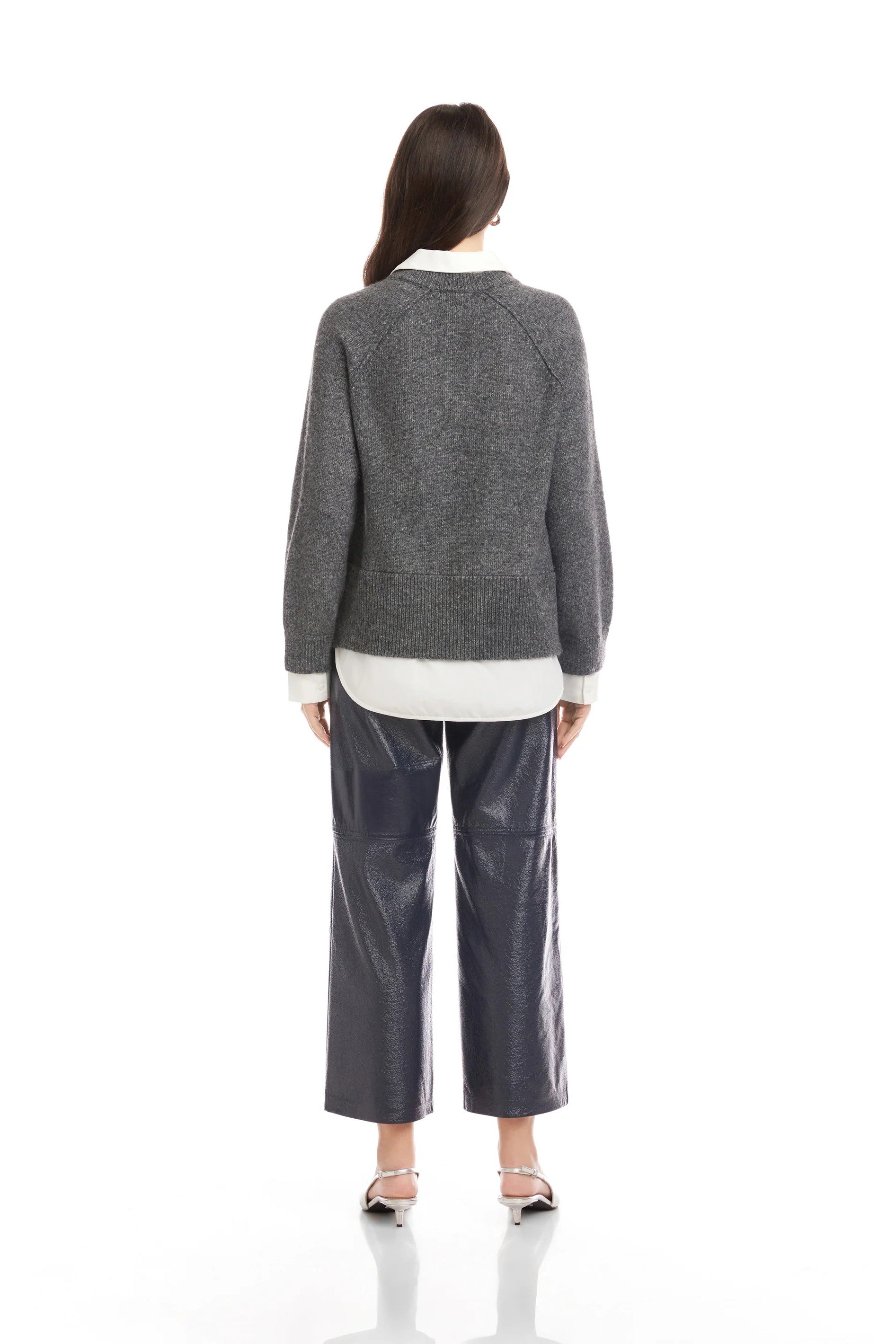 CARRIE MIXED MEDIA SWEATER