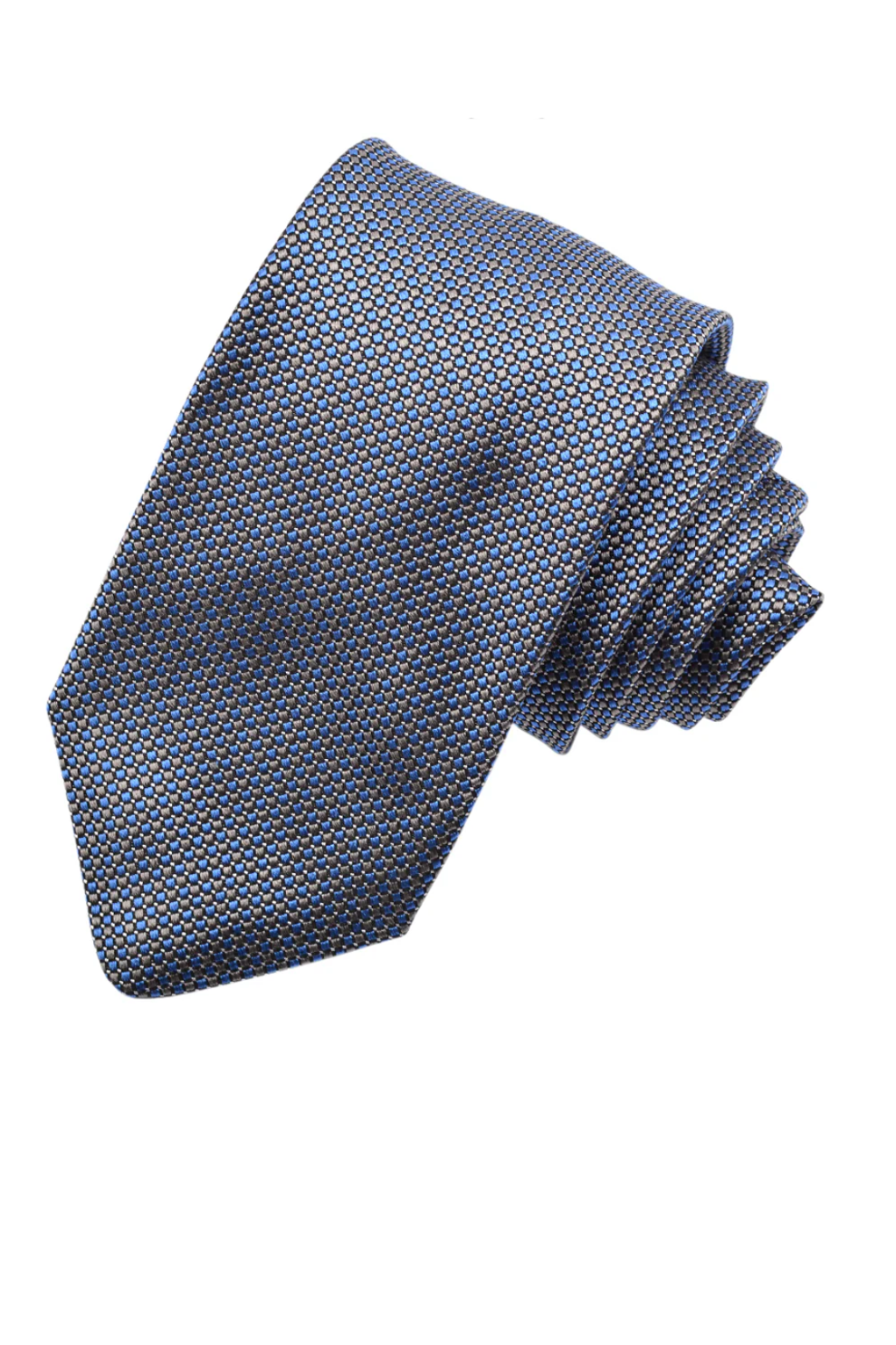 ITALIAN SILK MICRO NEAT TIE ROYAL OS