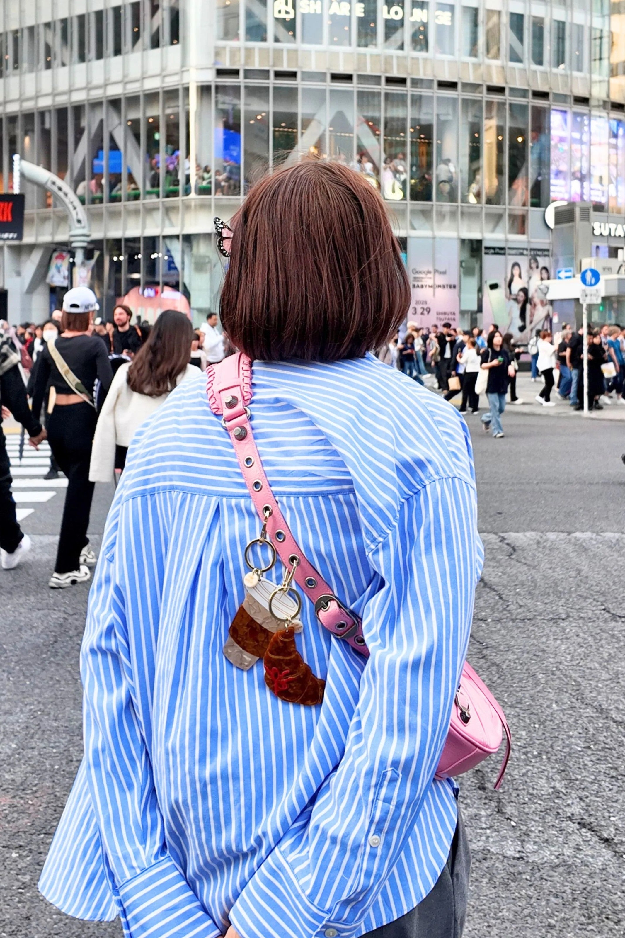 HAND PAINTED COFFEE CUP BAG CHARM & KEYCHAIN