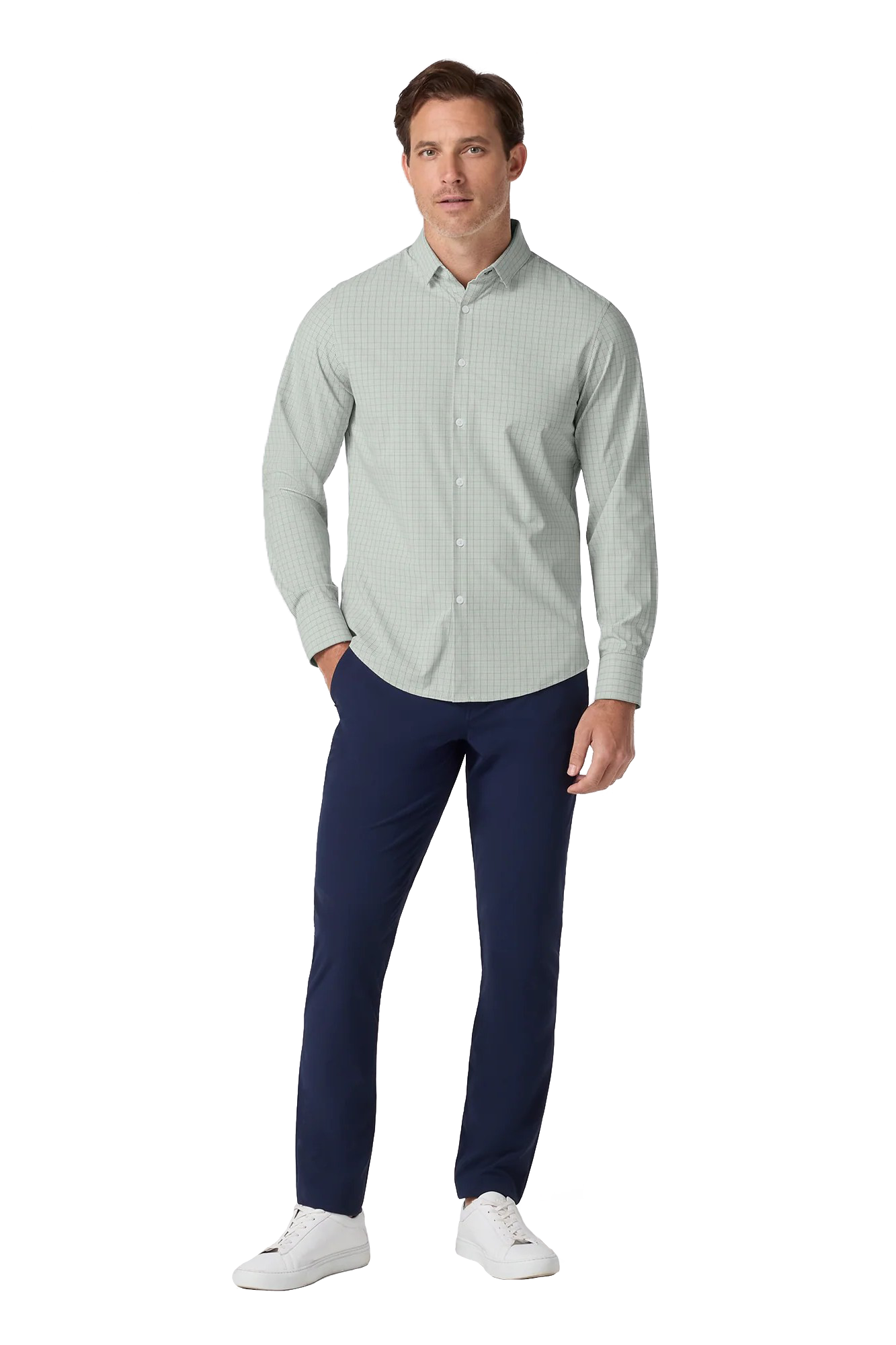 LEEWARD NO TUCK LS DRESS SHIRT