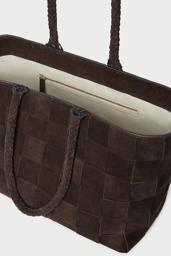 KLARA WIDE WOVEN TOTE