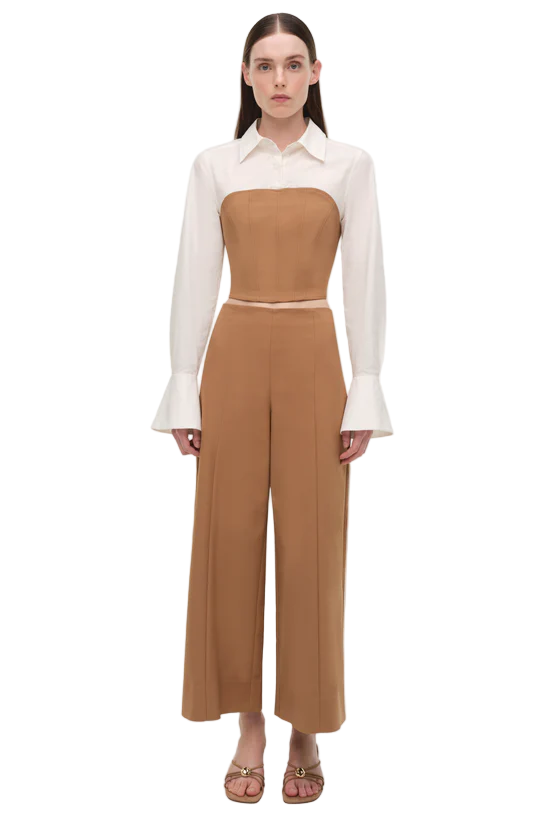 KALLIN CROPPED WIDE LEG PANT