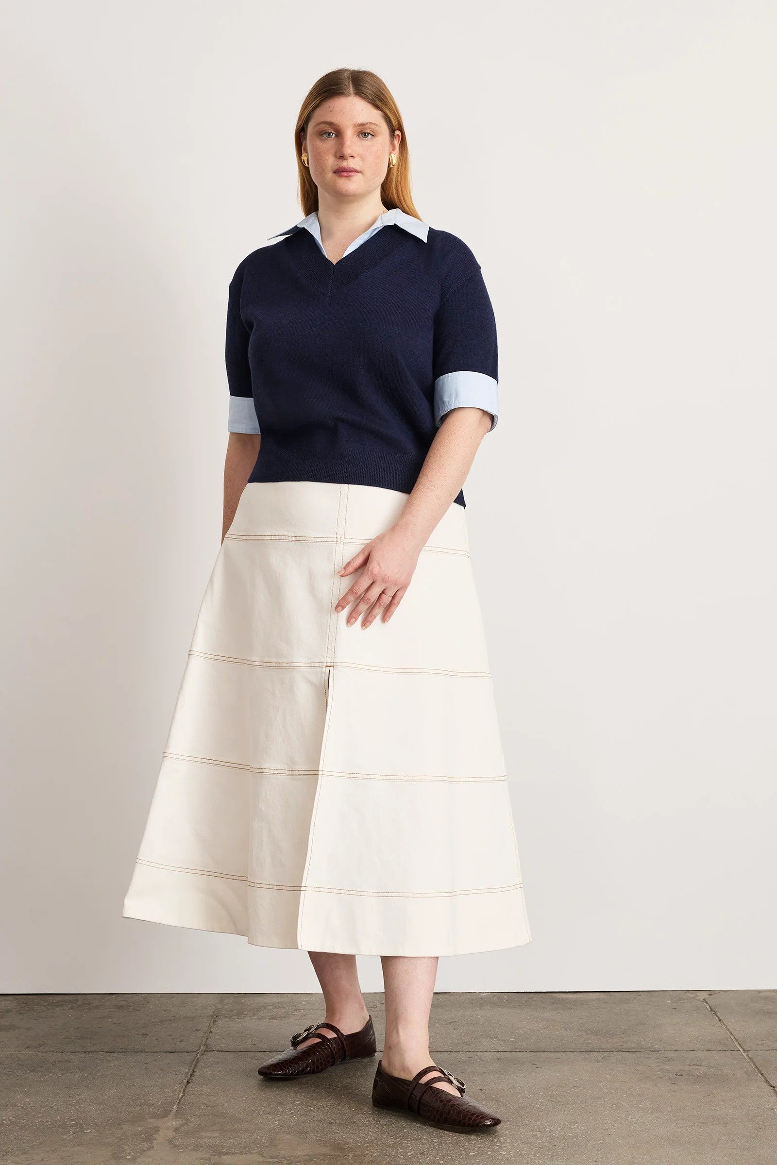 ESME SWEATER COMBO TOP