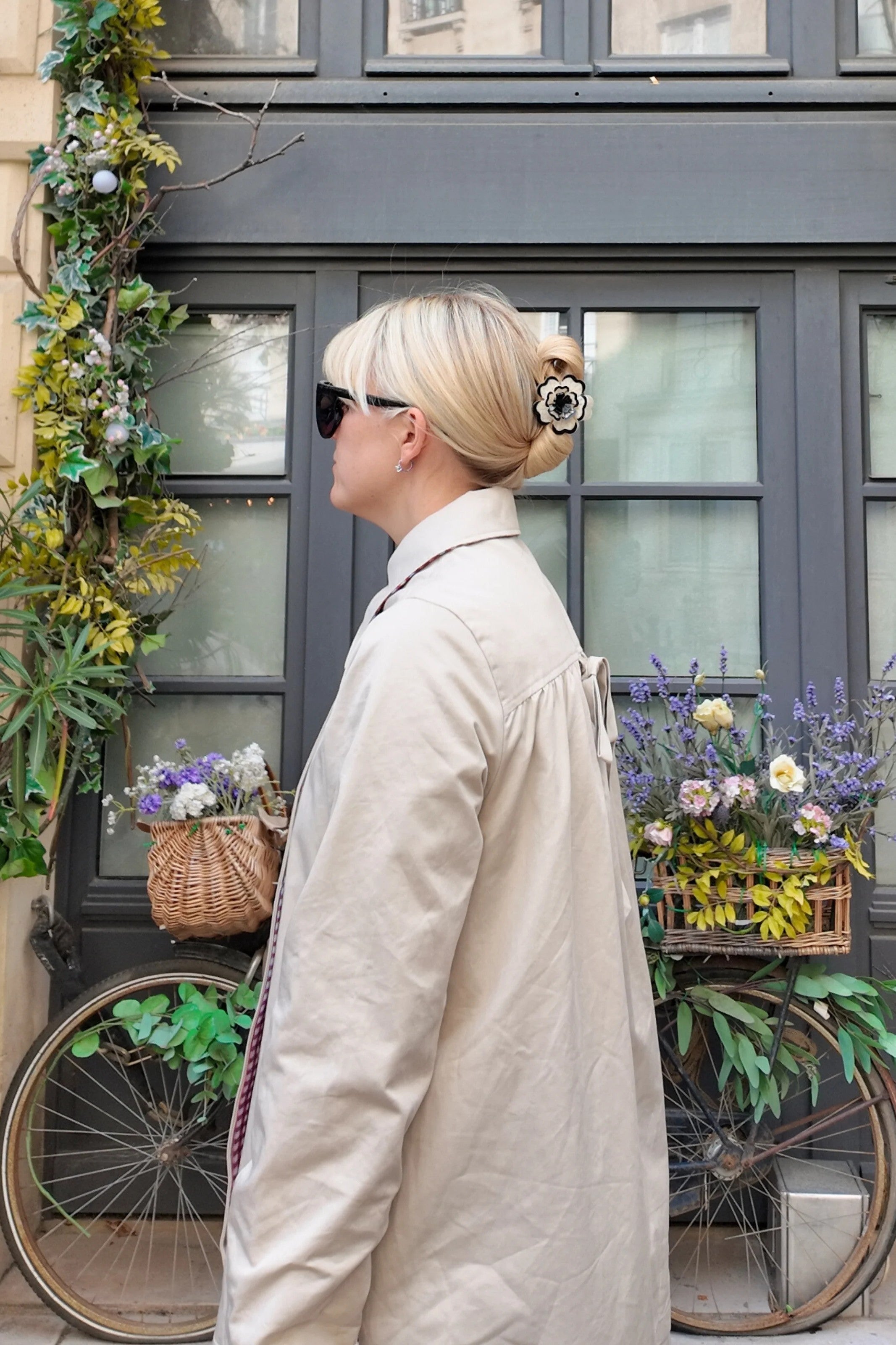 HAND PAINTED ORIGAMI DIANTHUS HAIR CLIP