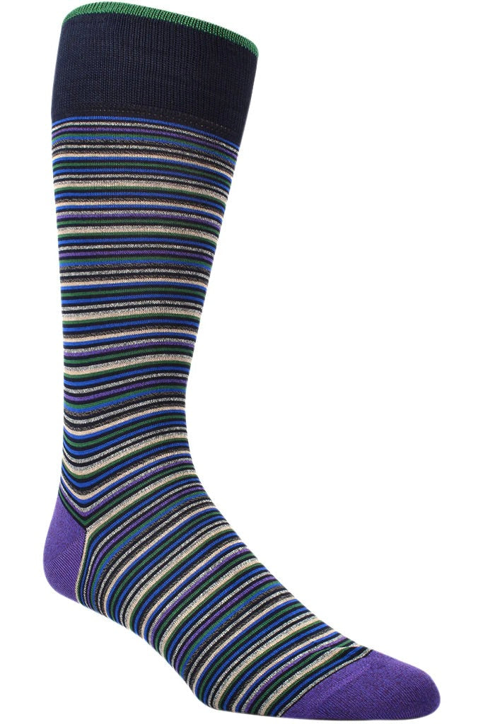 FINE MULTI STRIPE SOCKS (DS0122)