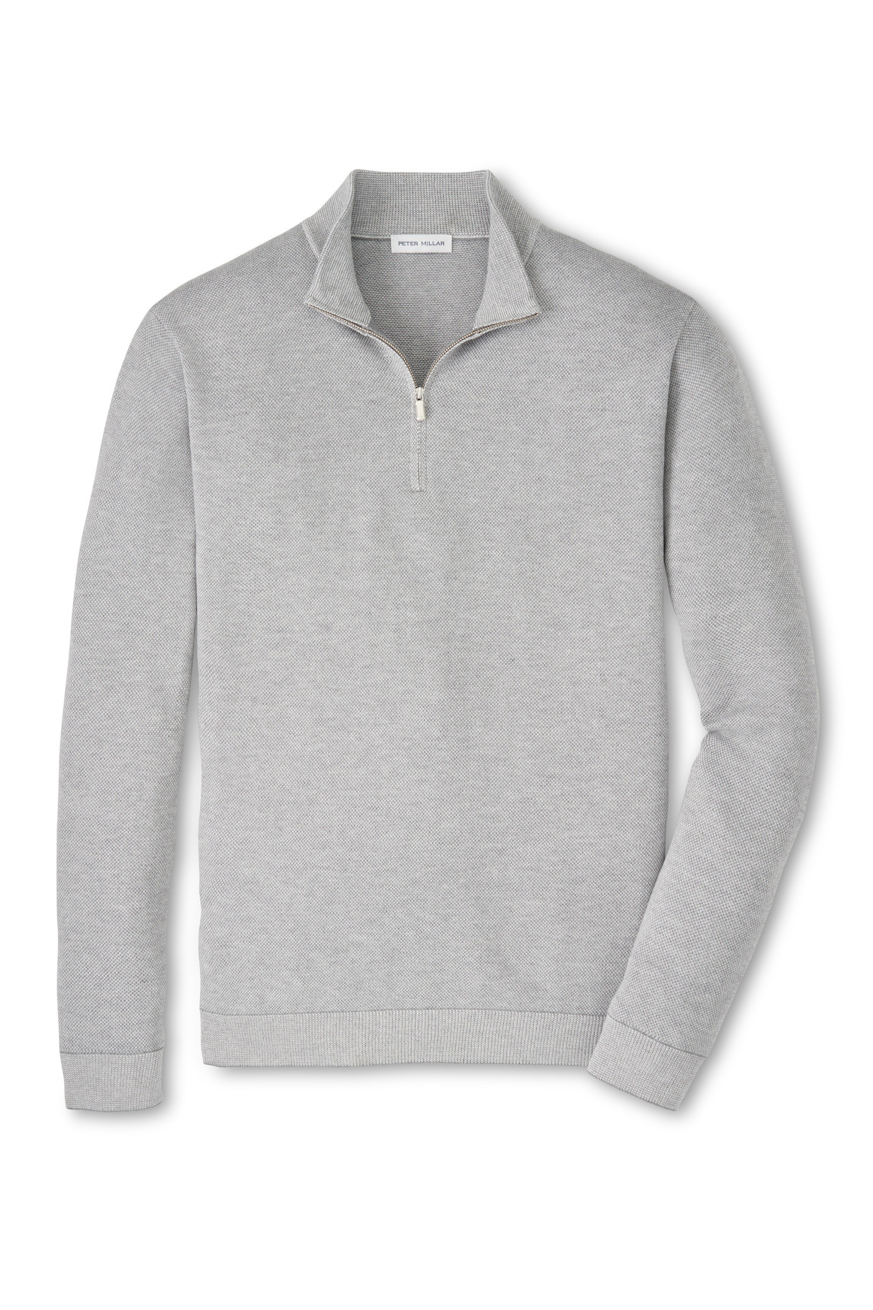 COOLSPUN BIRDSEYE 1/4 ZIP SWEATER