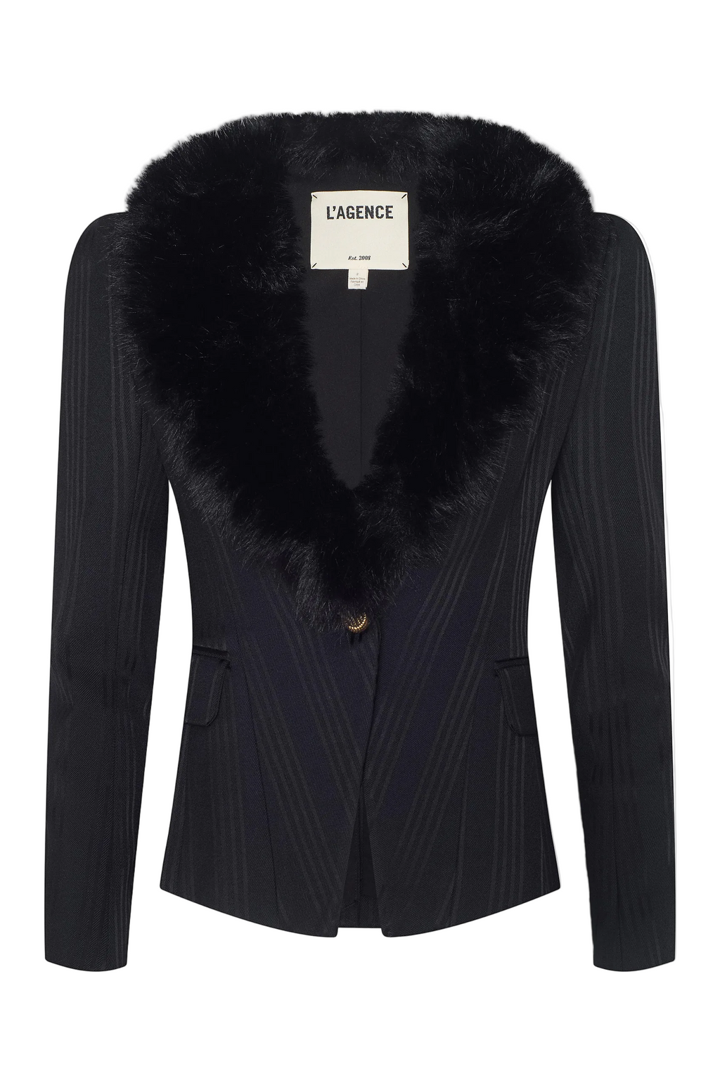 KAISLEY FUR COLLAR BLAZER