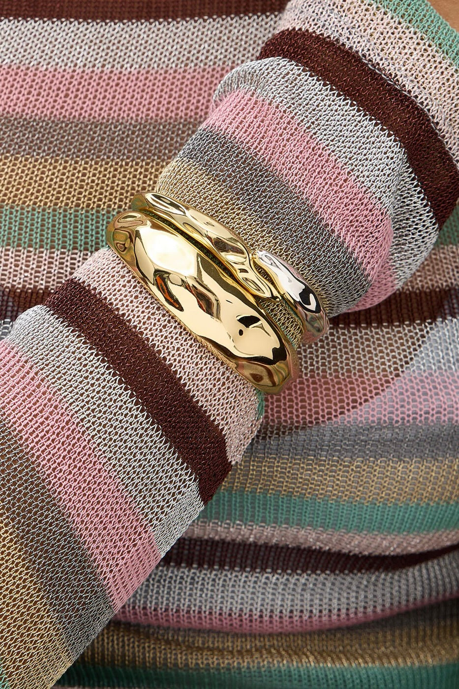 ANNA CUFF- GLD/SILVER