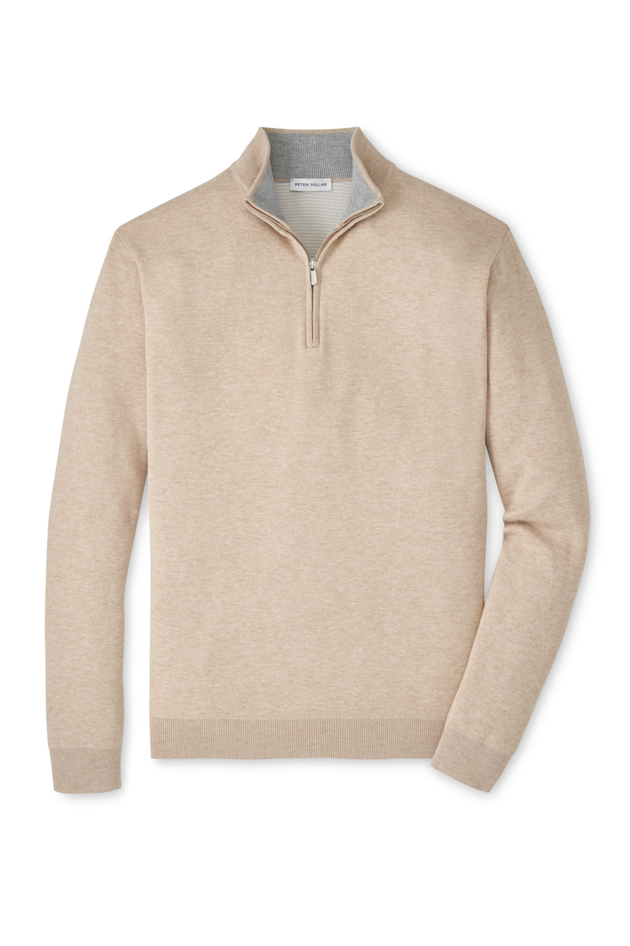 COOLSPUN COTTON 1/4 ZIP SWEATER