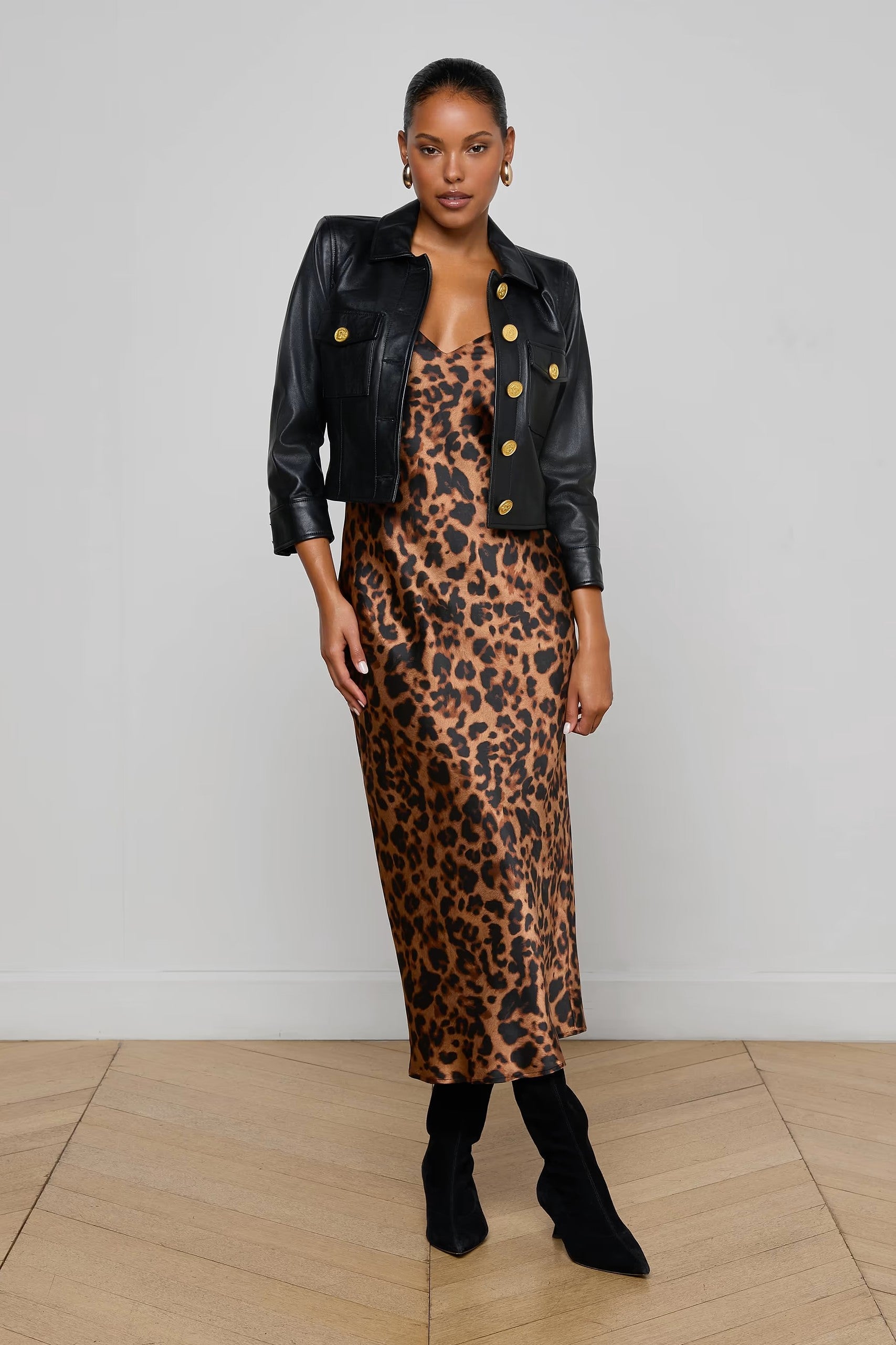 KUMI CROPPED LEATHER JACKET