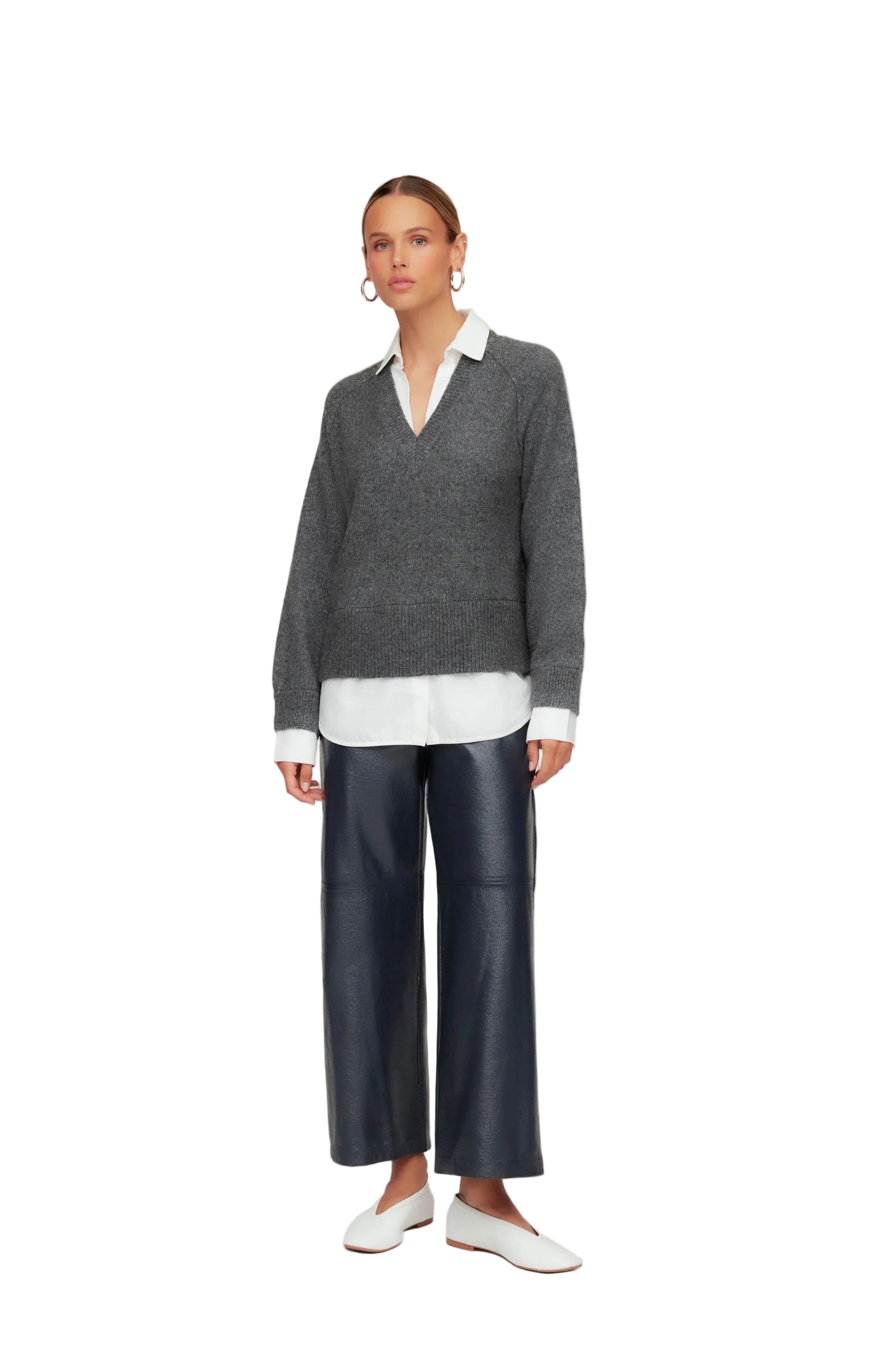 CARRIE MIXED MEDIA SWEATER