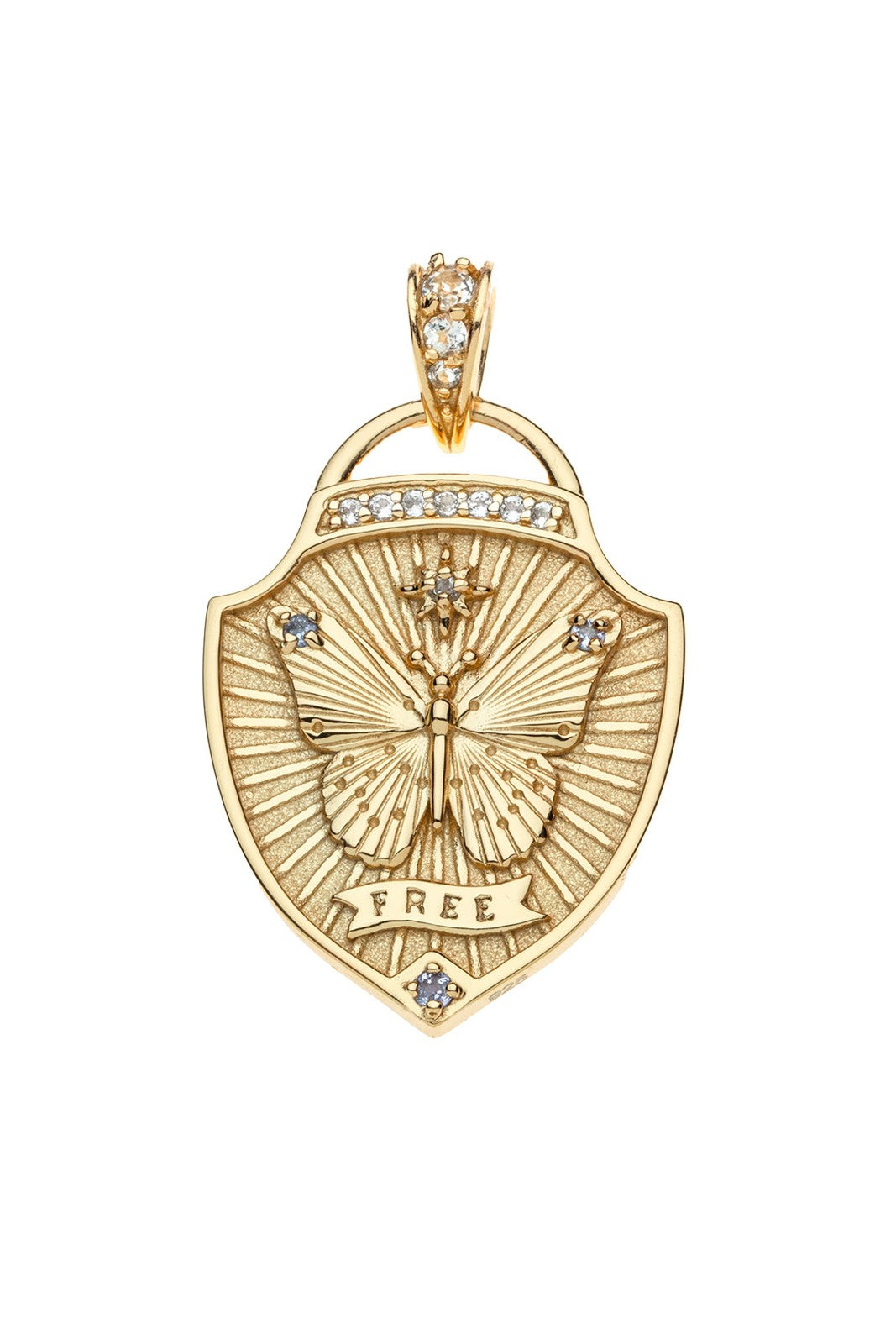 FREE SHIELD PENDANT- CLASSIC ROLO CHAIN