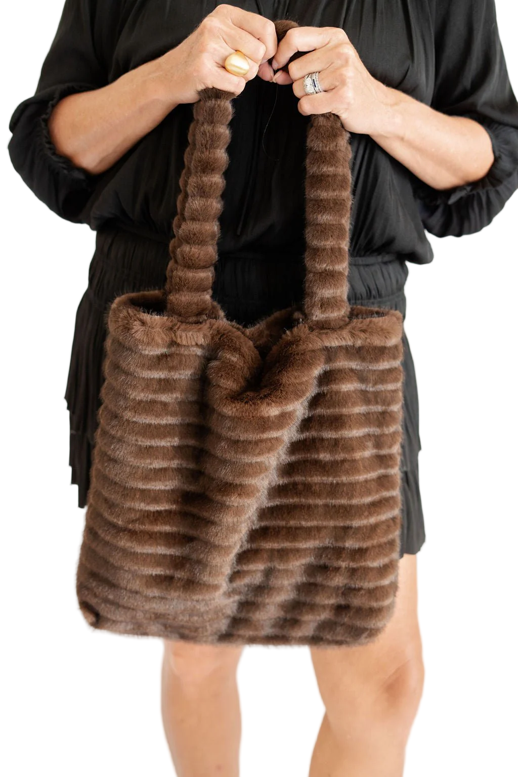 BLAKE FAUX FUR TOTE