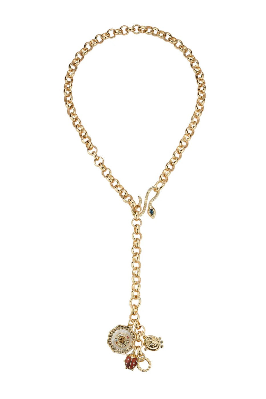 KYRA CHARM NECKLACE- GLD MULTI