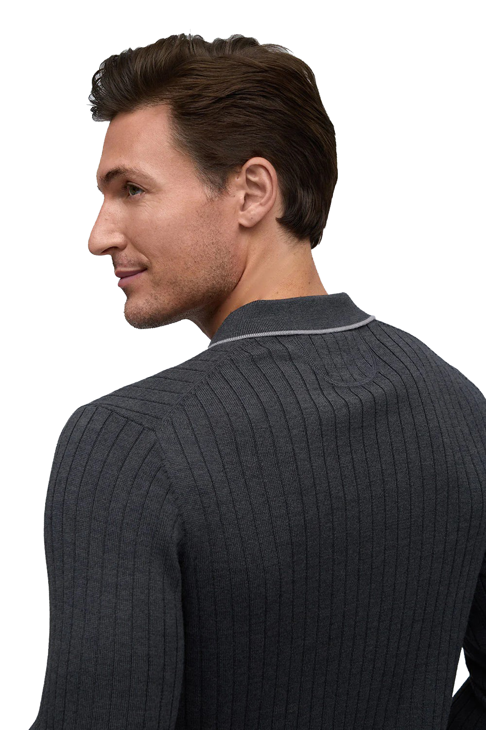 DROP NEEDLE JOHNNY COLLAR SWEATER