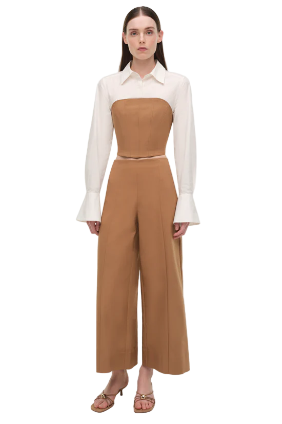 KALLIN CROPPED WIDE LEG PANT
