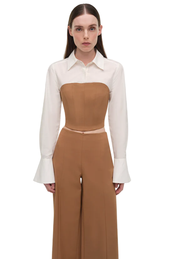 KALLIN CROPPED WIDE LEG PANT