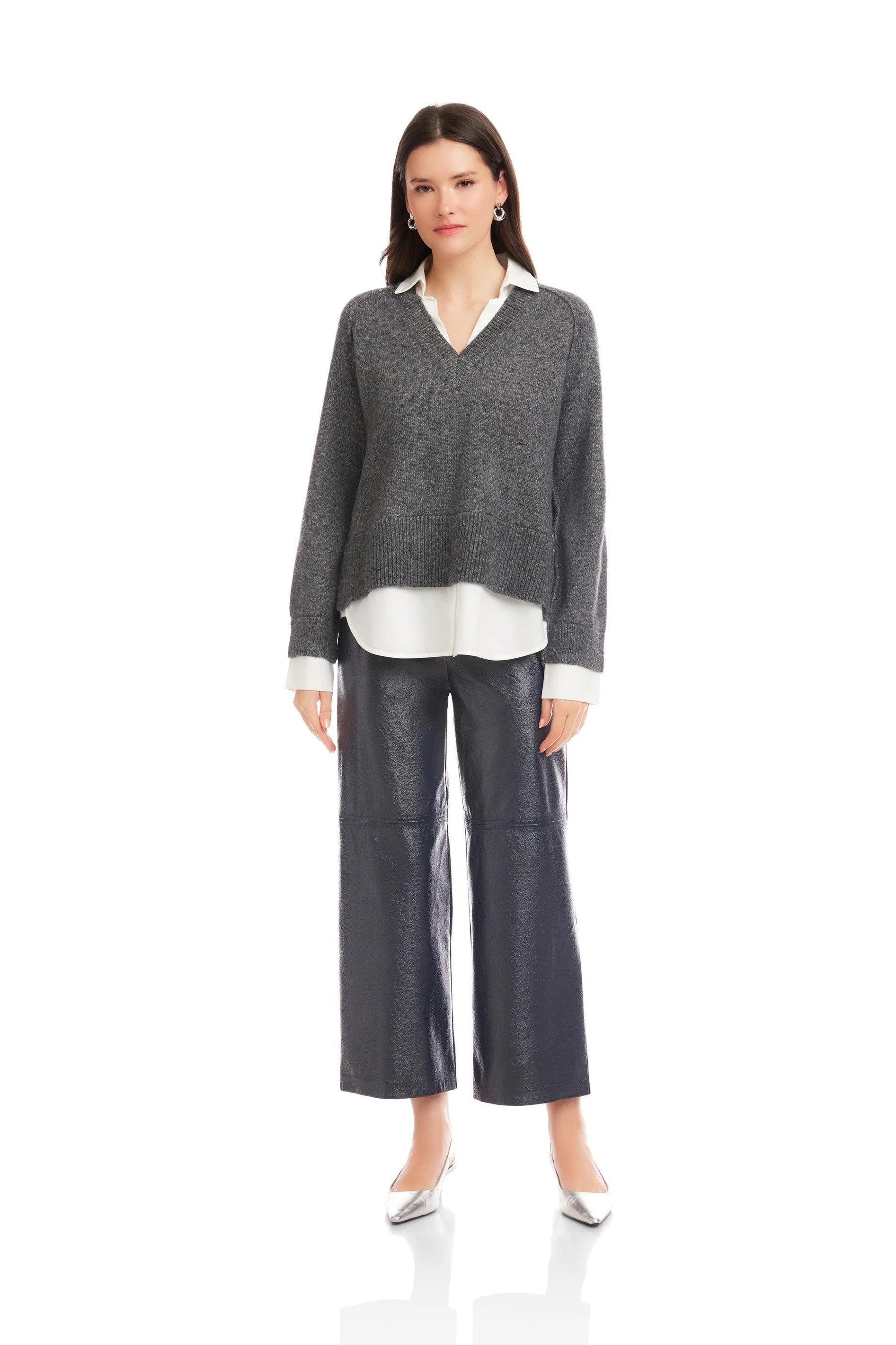 CARRIE MIXED MEDIA SWEATER