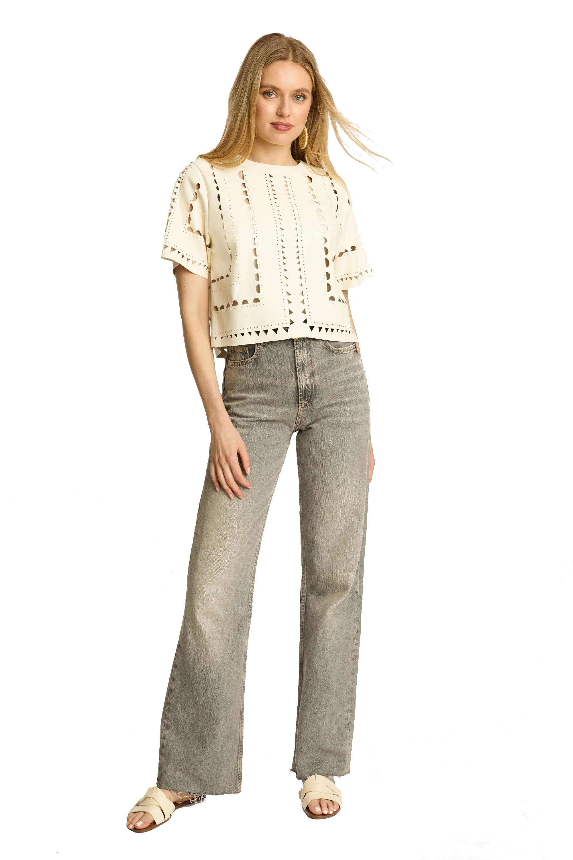 ANISA VEGAN LEATHER TOP