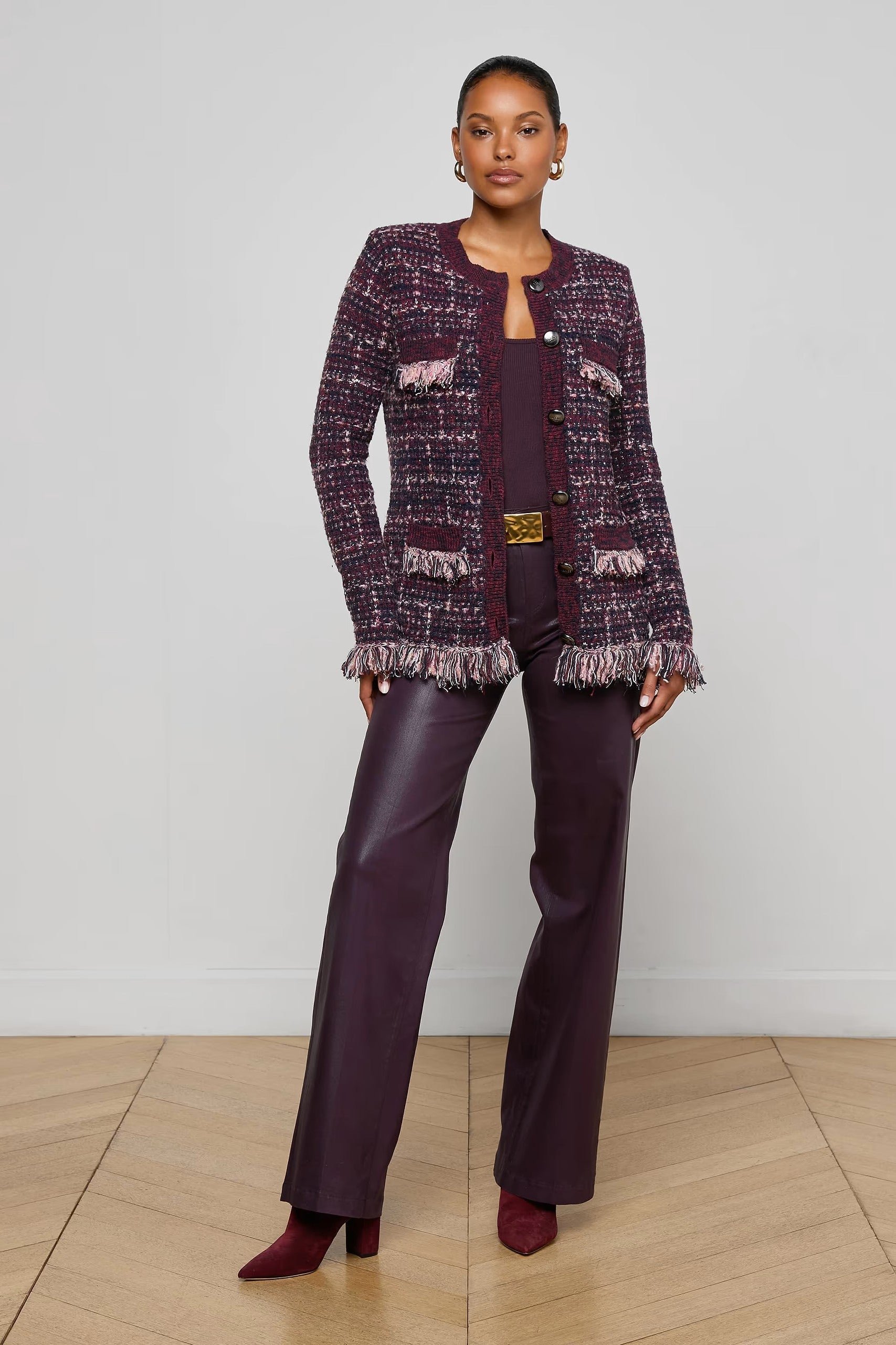 KASTORIA FRINGE TRIM CARDI