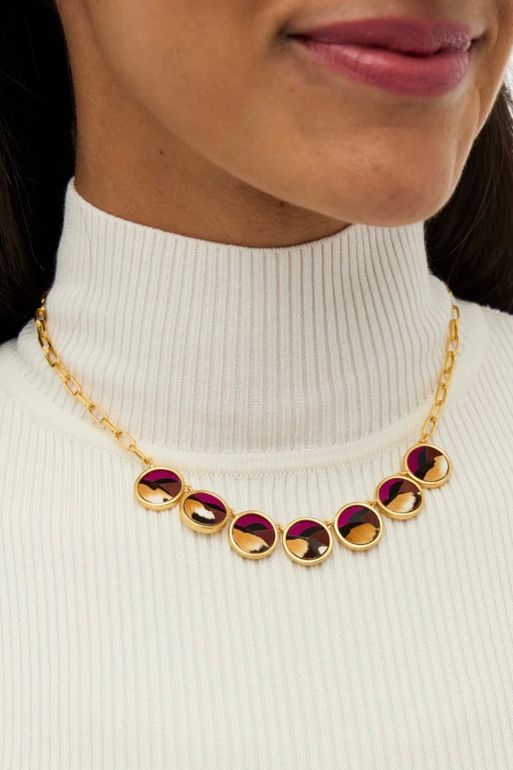 ELLA MULTI BEZEL NECKLACE