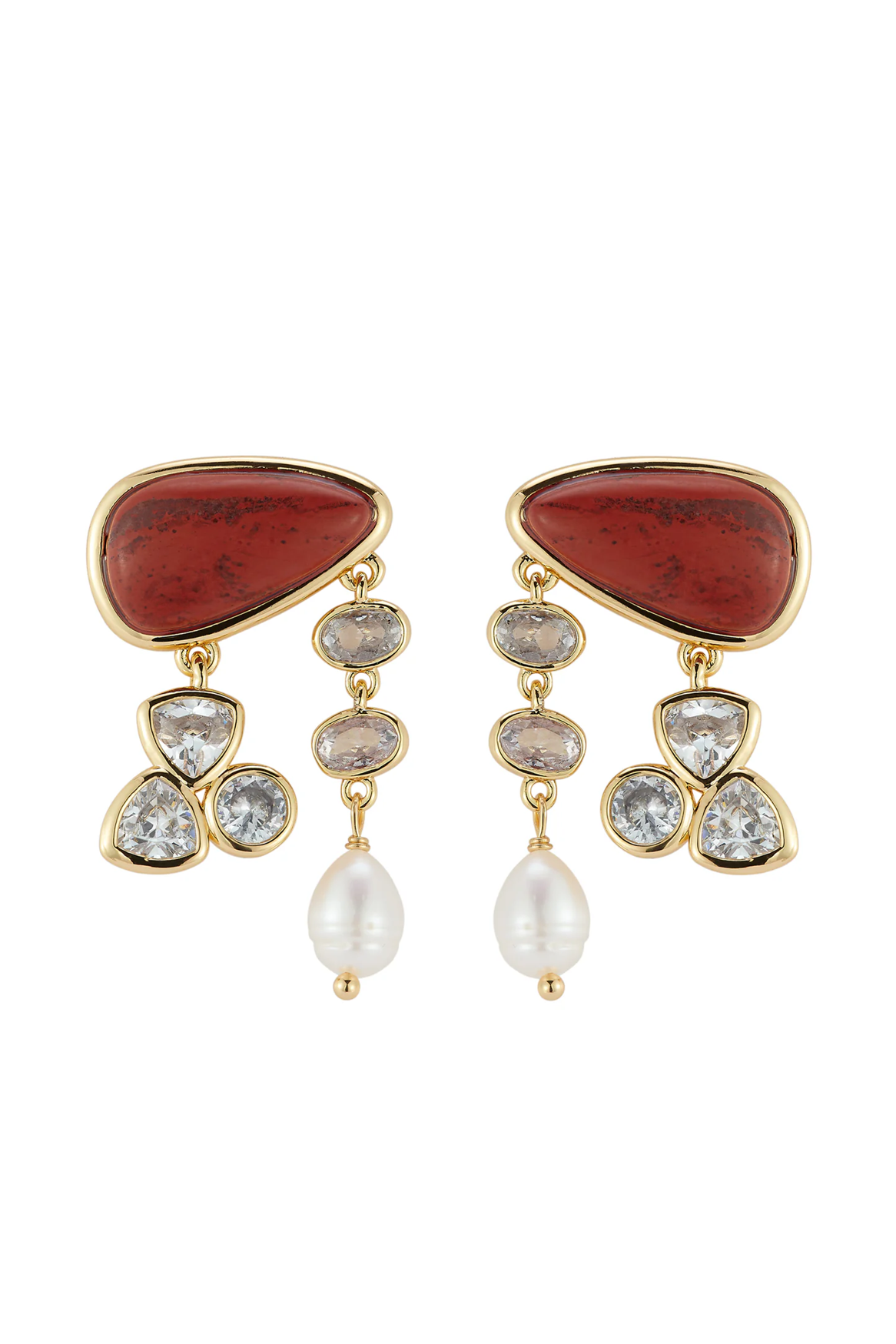 ARLET EARRINGS- RED