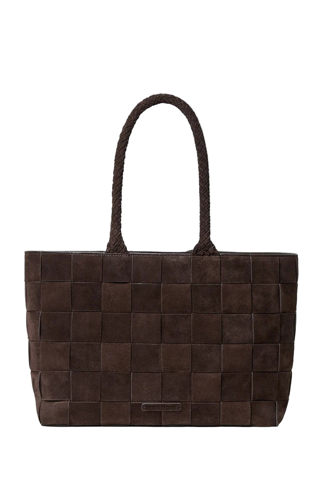 KLARA WIDE WOVEN TOTE