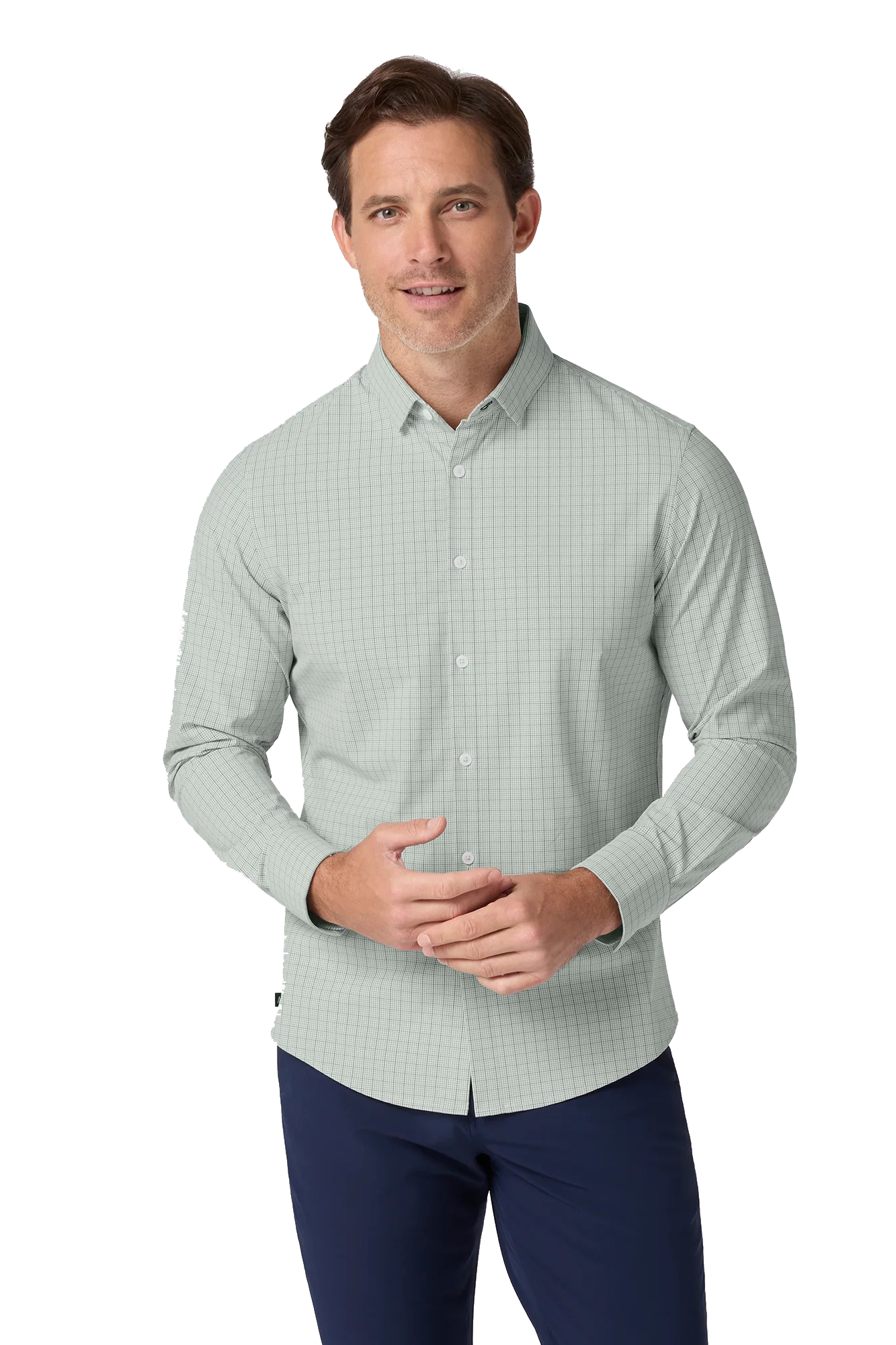 LEEWARD NO TUCK LS DRESS SHIRT