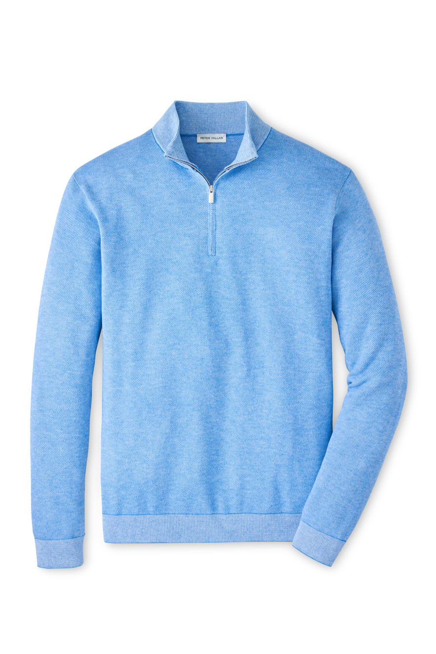 COOLSPUN BIRDSEYE 1/4 ZIP SWEATER