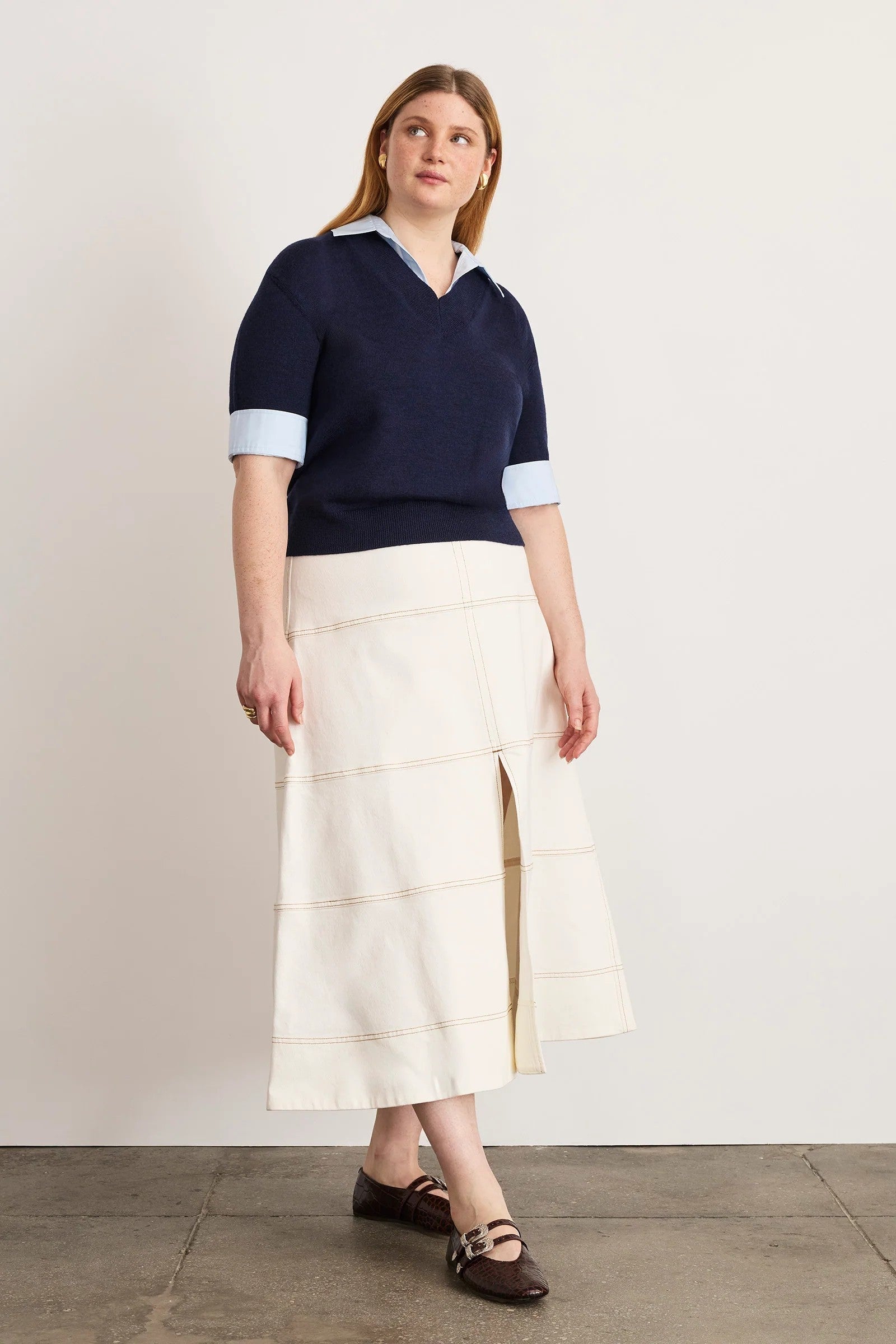 ESME SWEATER COMBO TOP